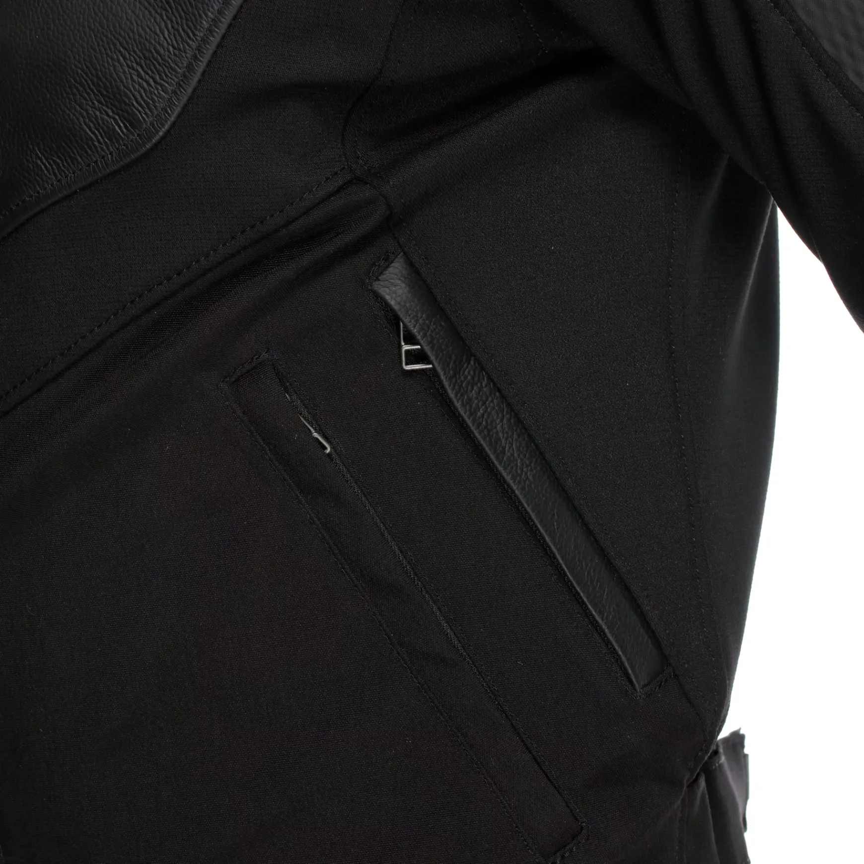 Dainese IPERATTIVA - HERREN-MOTORKRADJACKE AUS LEDER UND STOFF BLACK/BLACK