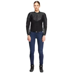 Dainese IPERATTIVA - MOTORRADJACKE AUS LEDER UND STOFF FÜR DAMEN BLACK/BLACK Online