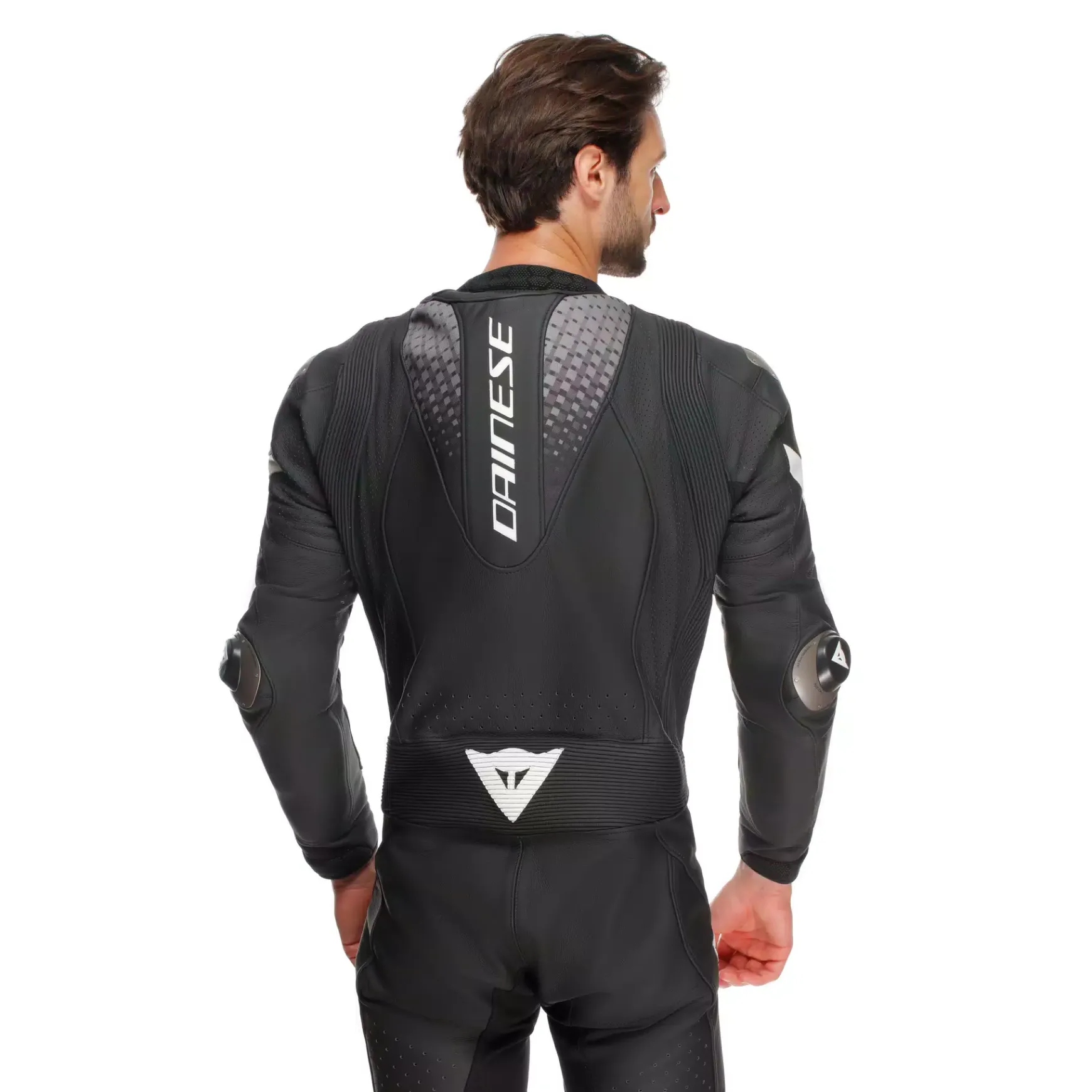 Dainese LAGUNA SECA 6 - EINTEILIGER PERFORIERTER LEDERANZUG HERREN BLACK/WHITE/ANTHRACITE New