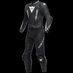 Dainese LAGUNA SECA 5 2PCS LEATHER SUIT PERF. BLACK/BLACK/WHITE