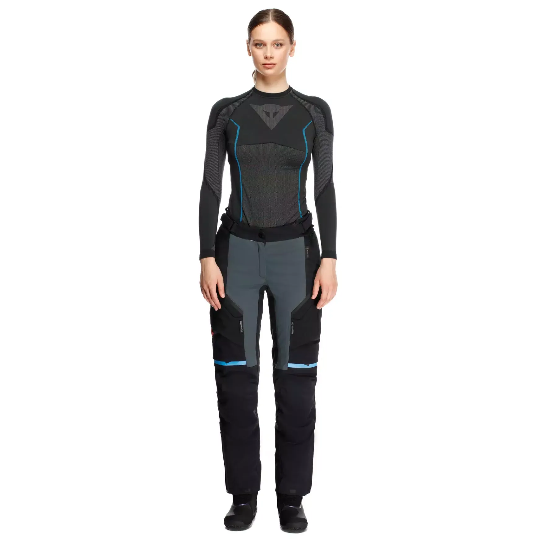 Dainese MANGEN ABSØLUTESHELL™ PRO - TOURING-MOTORENHOSEN DAMEN EBONY/BLACK Outlet