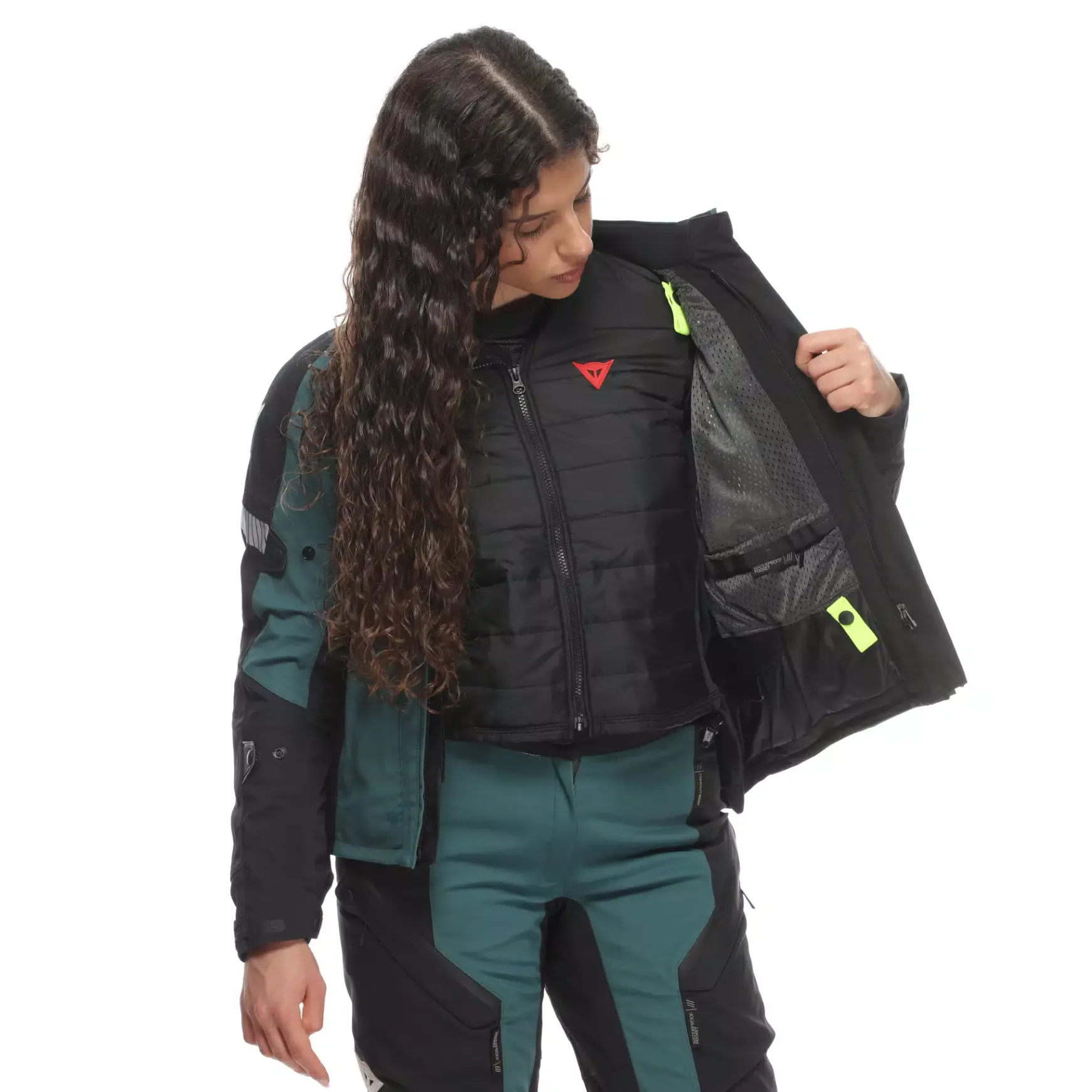 Dainese MANGEN ABSØLUTESHELL™ PRO - TOURING-MOTORRADJACKE DAMEN DARK SEA/BLACK Hot