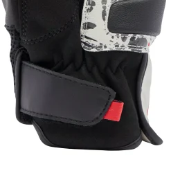 Dainese MIG 3 UNISEX LEATHER GLOVES BLACK/RED SPRAY/WHITE