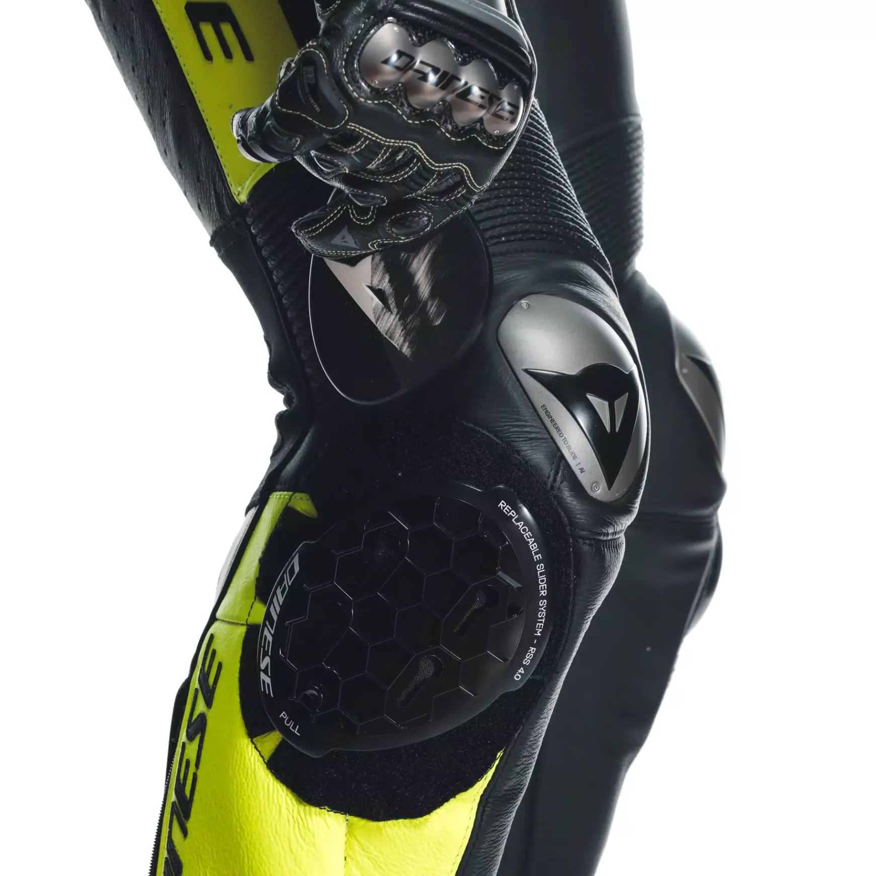 Dainese MISANO 3 PERF. D-AIR® 1PC LEATHER SUIT BLACK/ANTHRACITE/FLUO-YELLOW Best