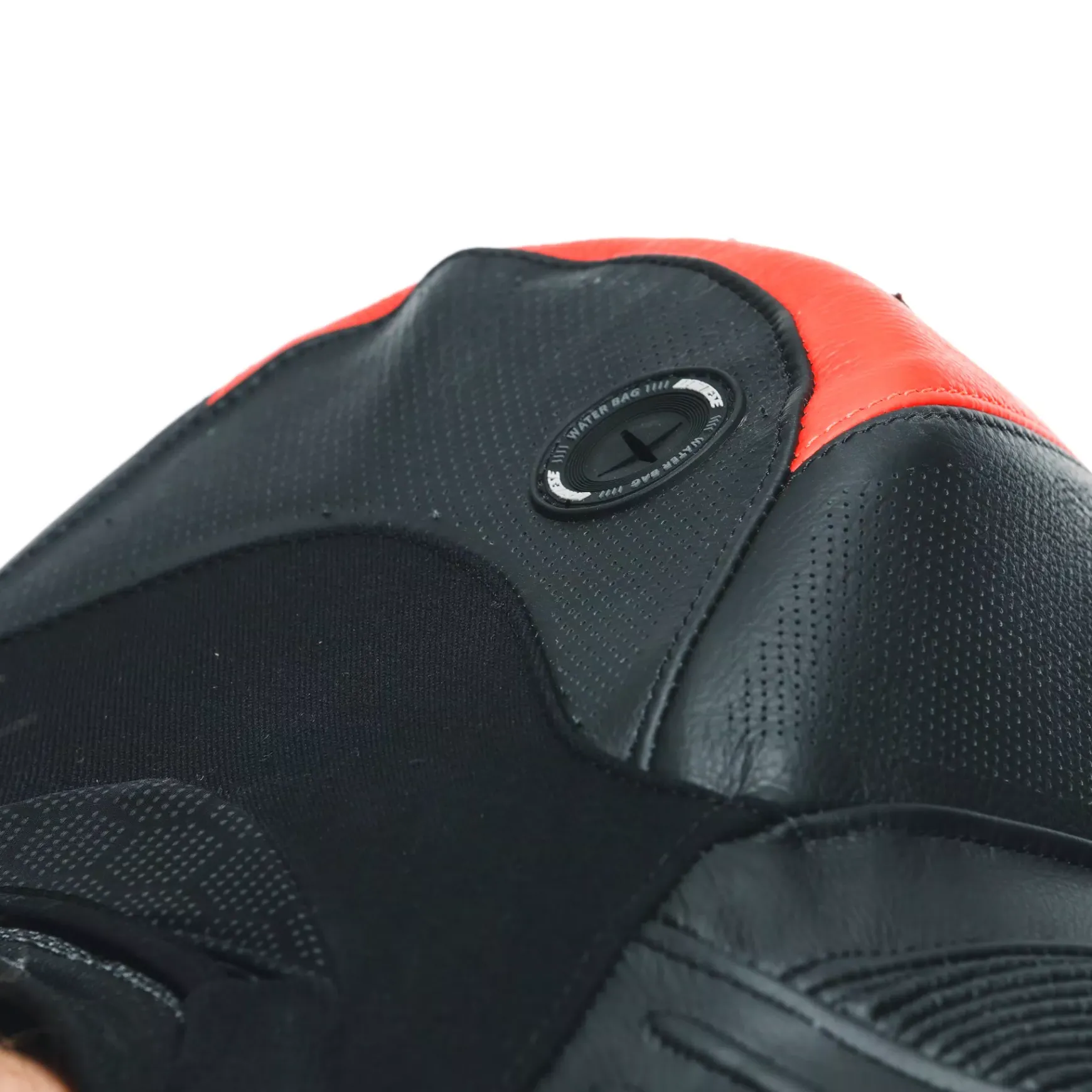 Dainese MISANO 3 PERF. D-AIR® 1PC LEATHER SUIT BLACK/RED/FLUO-RED Outlet
