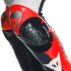 Dainese MUGELLO 3 PERF. D-AIR® 1PC LEATHER SUIT BLACK/FLUO-RED/WHITE Online