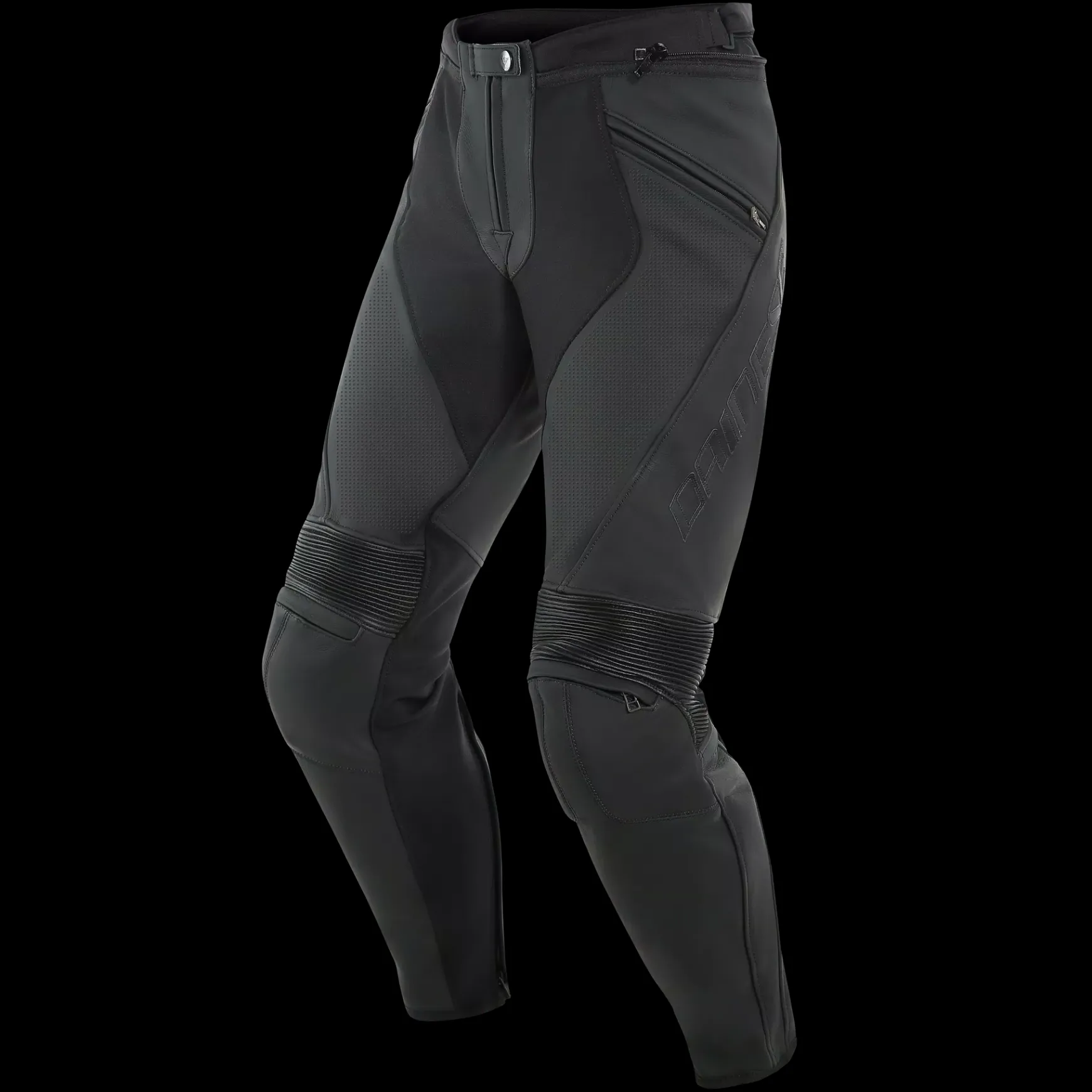 Dainese PONY 3 PERF. LEATHER PANTS BLACK-MATT Hot