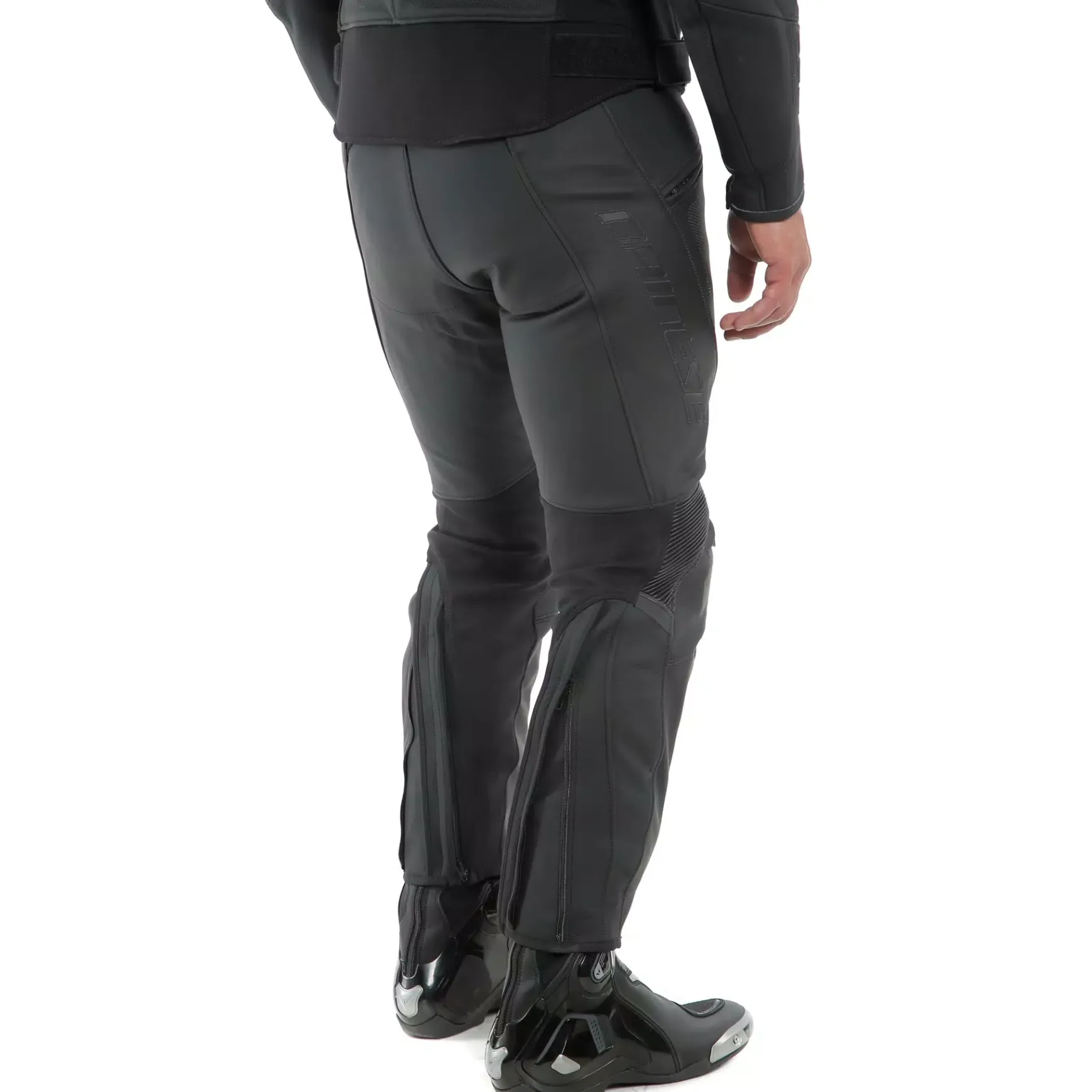 Dainese PONY 3 PERF. LEATHER PANTS BLACK-MATT Hot