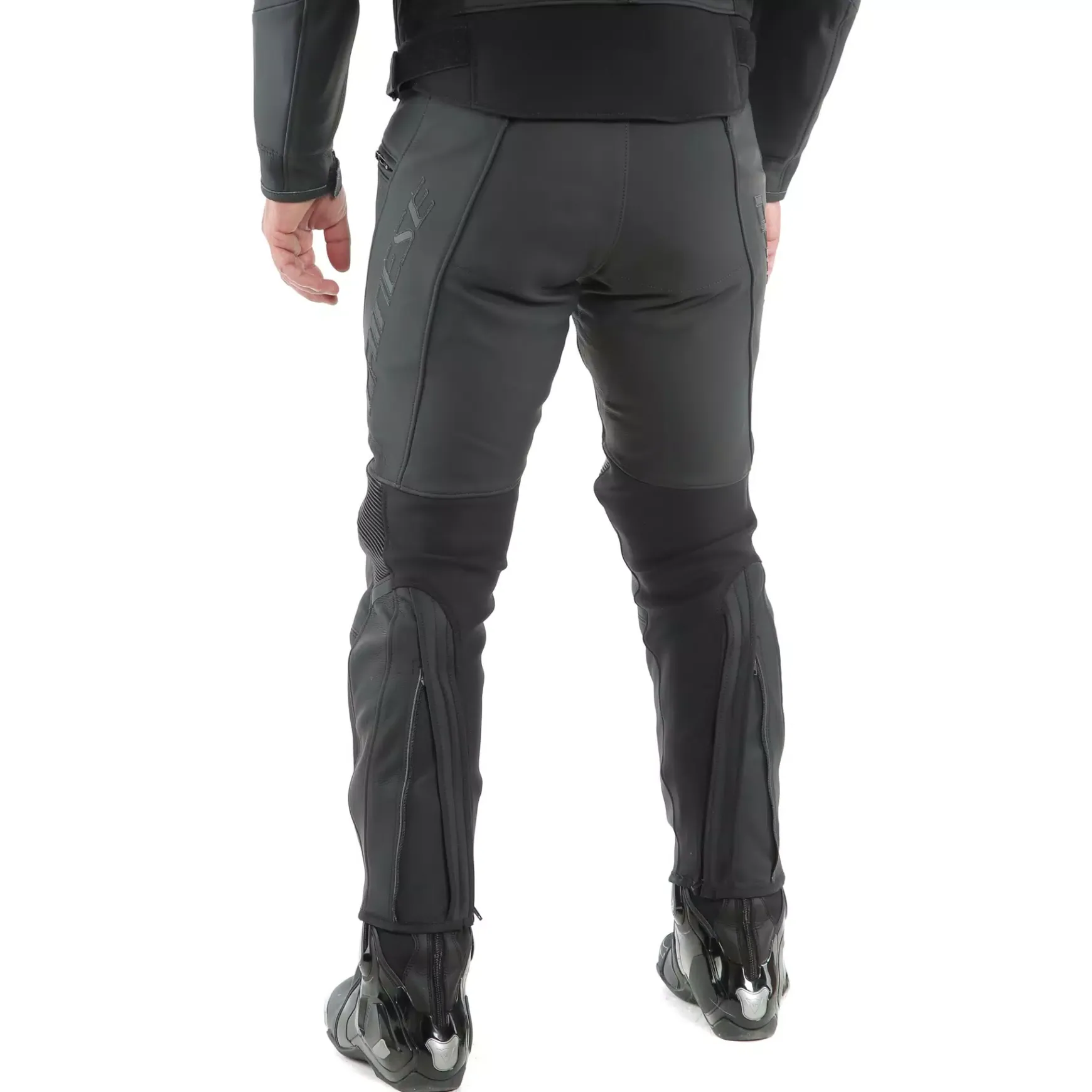 Dainese PONY 3 PERF. LEATHER PANTS BLACK-MATT Hot