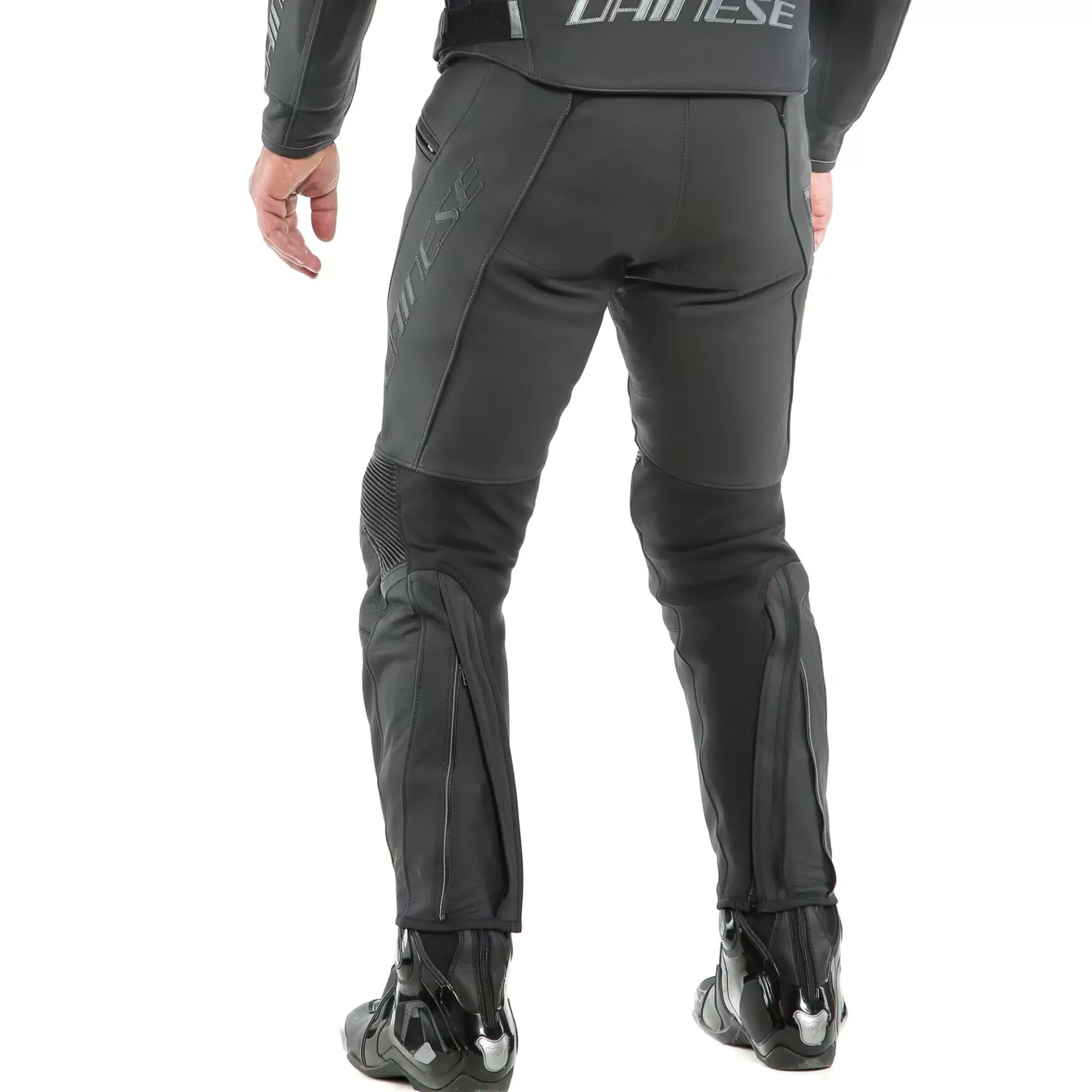 Dainese PONY 3 S/T LEATHER PANTS BLACK-MATT Hot