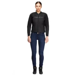 Dainese RACING 5 - DAMEN-MOTORSCHUTZJACKE AUS LEDER BLACK/BLACK Discount
