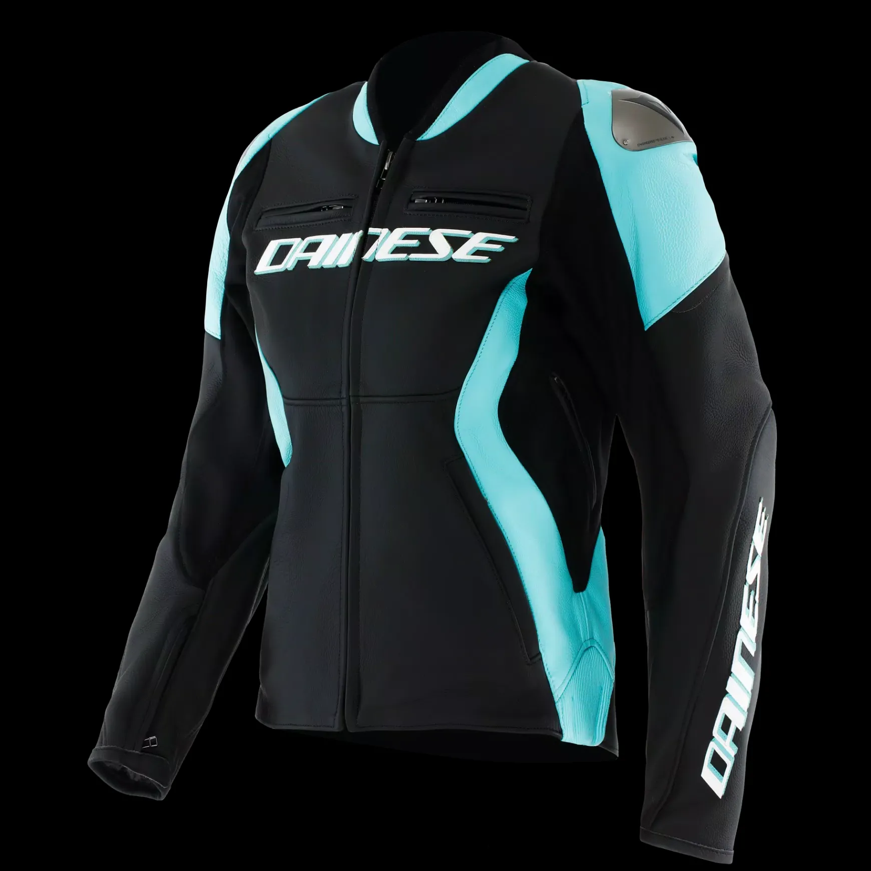 Dainese RACING 5 - DAMEN-MOTORSCHUTZJACKE AUS LEDER BLACK/WATER Discount