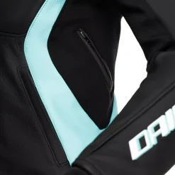 Dainese RACING 5 - DAMEN-MOTORSCHUTZJACKE AUS LEDER BLACK/WATER Discount