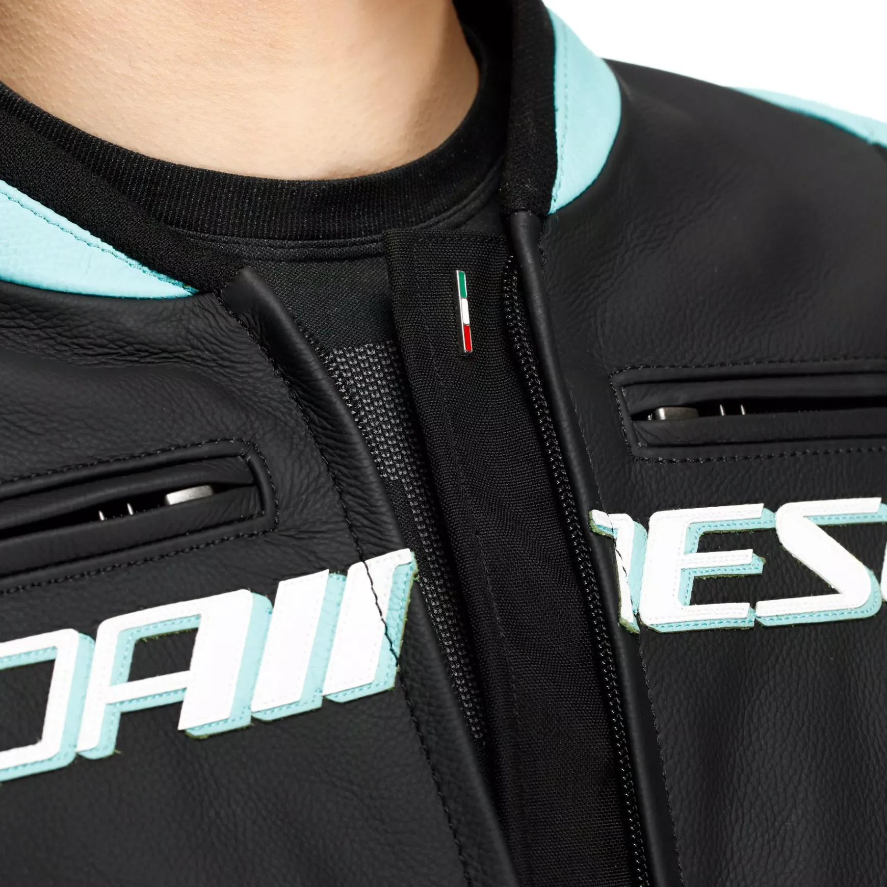 Dainese RACING 5 - DAMEN-MOTORSCHUTZJACKE AUS LEDER BLACK/WATER Discount