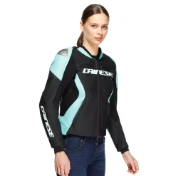 Dainese RACING 5 - DAMEN-MOTORSCHUTZJACKE AUS LEDER BLACK/WATER Discount