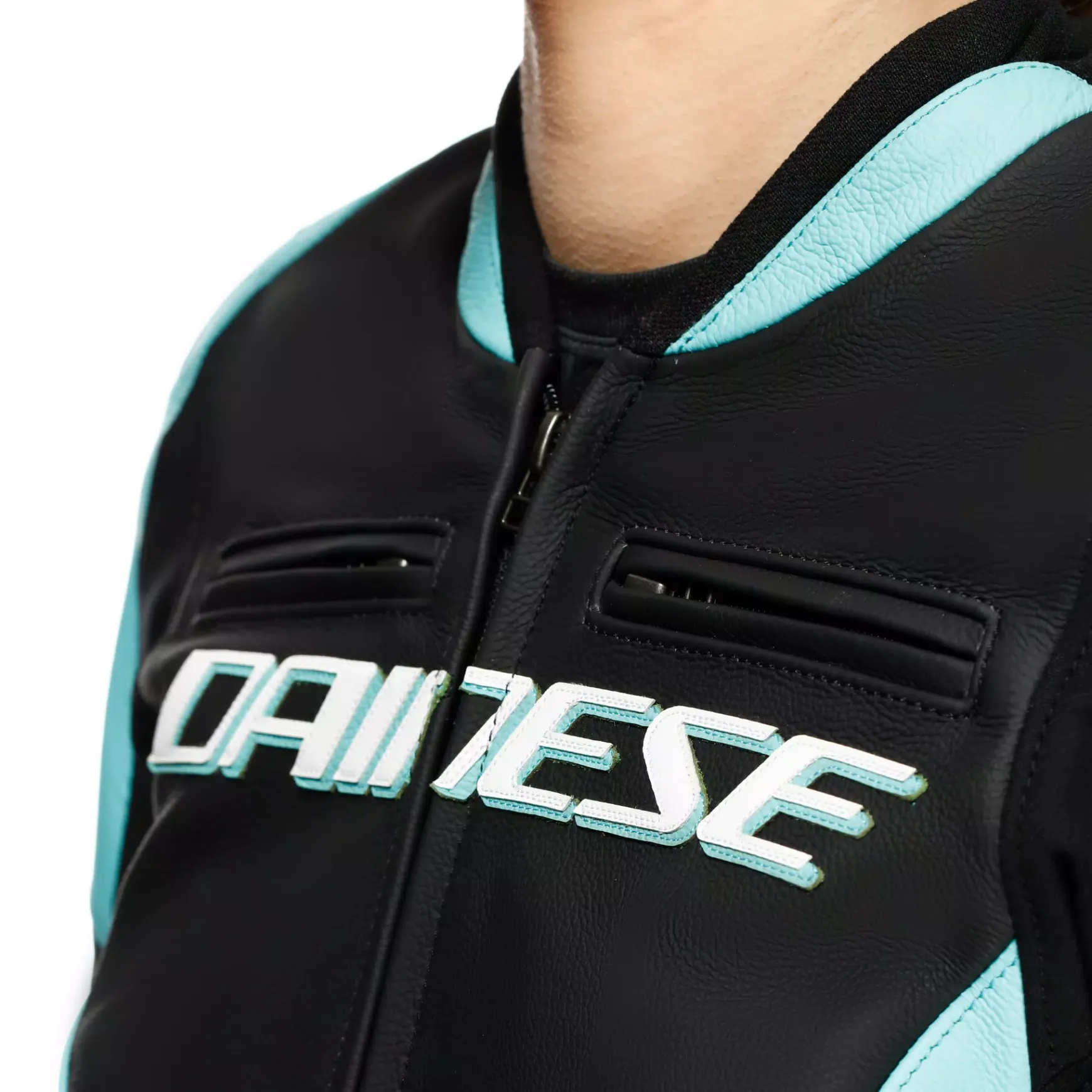 Dainese RACING 5 - DAMEN-MOTORSCHUTZJACKE AUS LEDER BLACK/WATER Discount