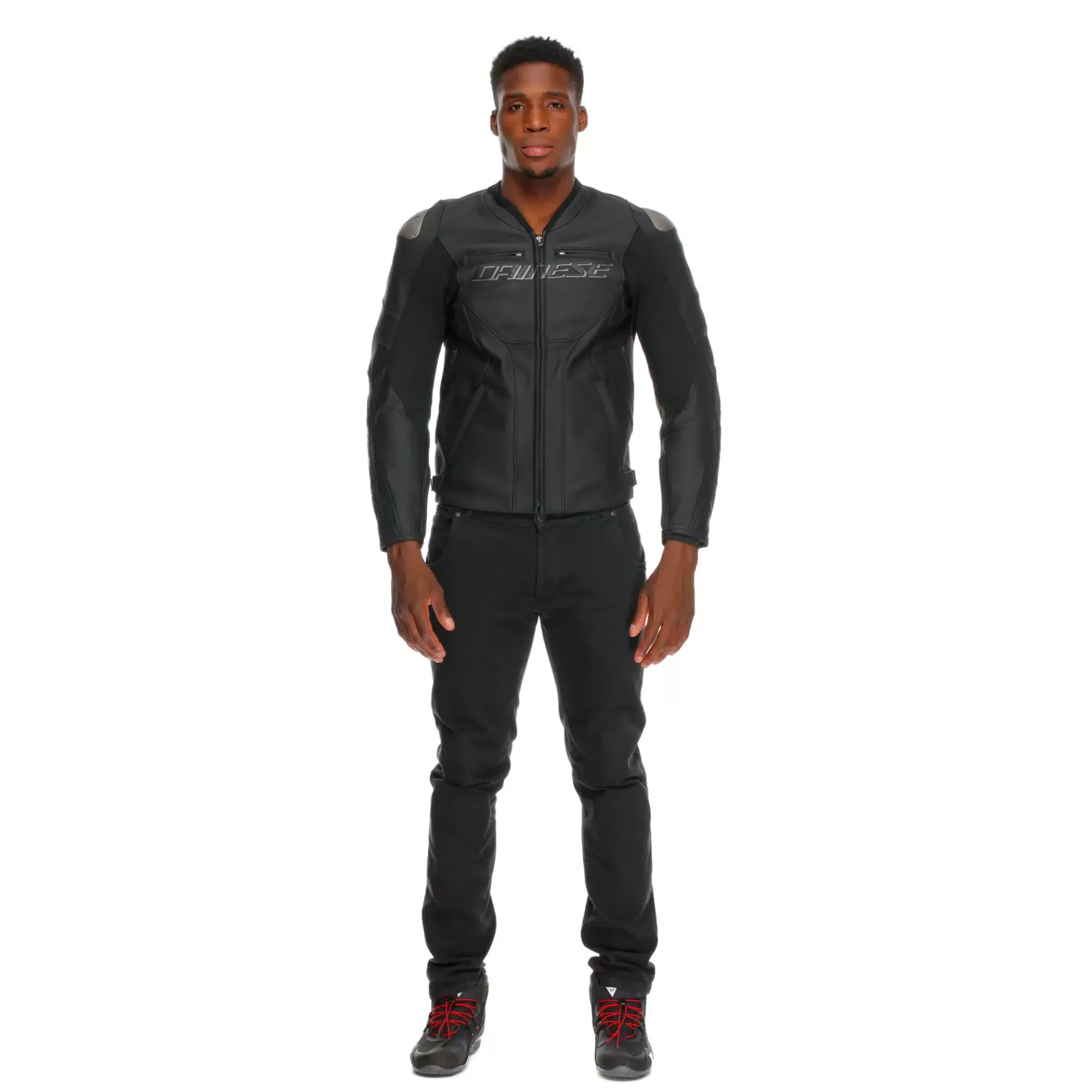 Dainese RACING 5 - MOTORRADLEDERJACKE HERREN BLACK/BLACK/BLACK Best