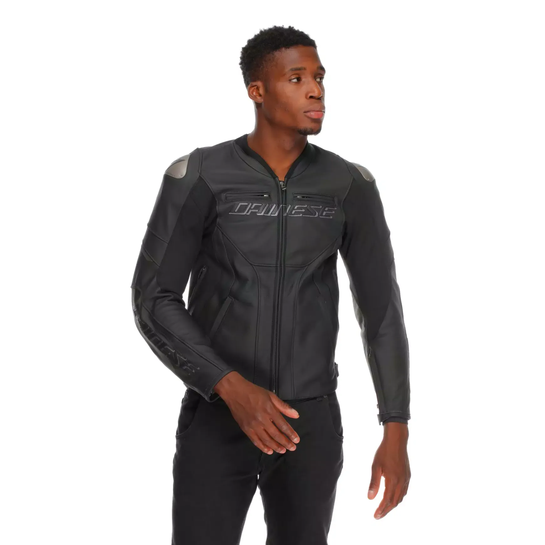 Dainese RACING 5 - MOTORRADLEDERJACKE HERREN BLACK/BLACK/BLACK Best