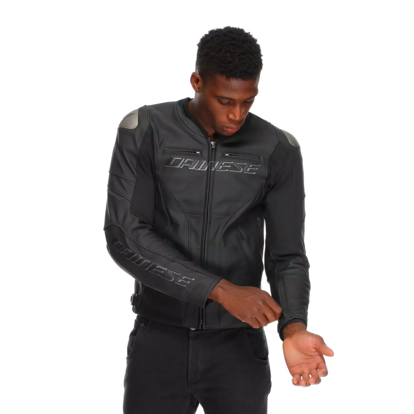 Dainese RACING 5 - MOTORRADLEDERJACKE HERREN BLACK/BLACK/BLACK Best