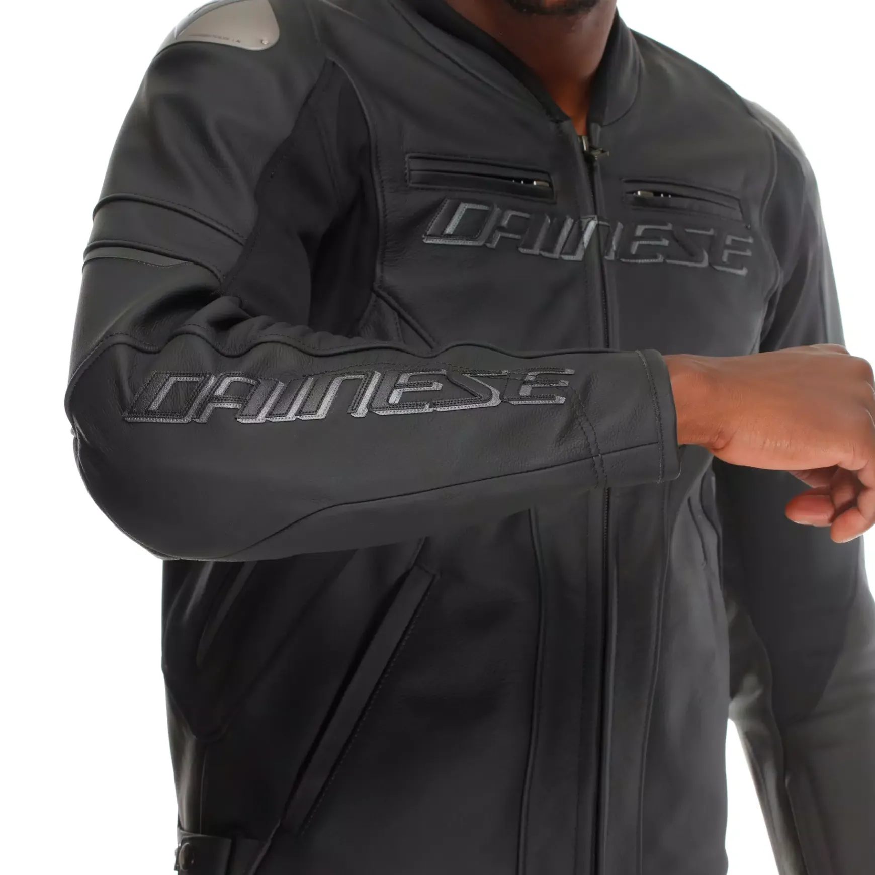 Dainese RACING 5 - MOTORRADLEDERJACKE HERREN BLACK/BLACK/BLACK Best