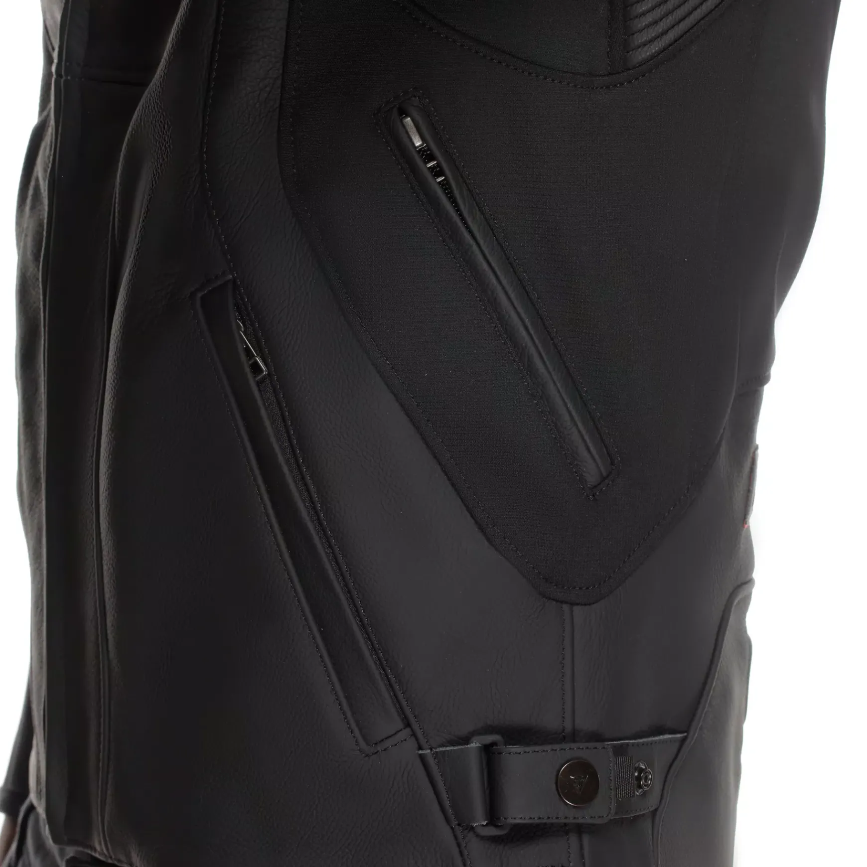 Dainese RACING 5 - MOTORRADLEDERJACKE HERREN BLACK/BLACK/RED-FLUO