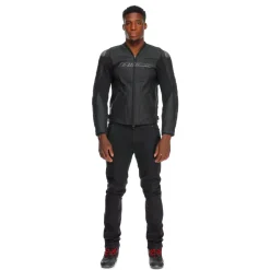 Dainese RACING 5 – PERFORIERTE LEDER-MOTORRADJACKE HERREN BLACK/BLACK/BLACK Sale
