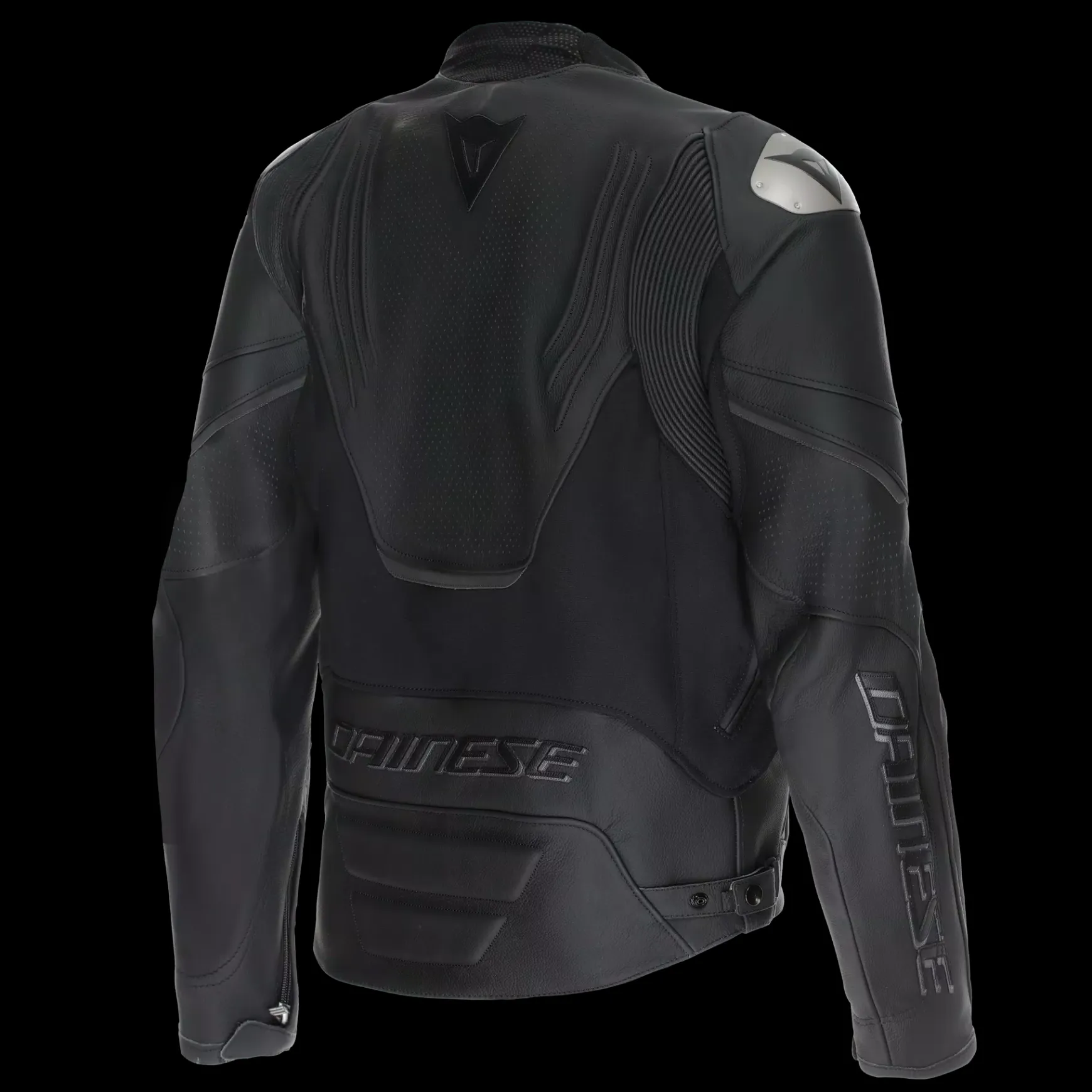 Dainese RACING 5 – PERFORIERTE LEDER-MOTORRADJACKE HERREN - GRÖSSE SHORT/TALL (S/T) BLACK/BLACK/BLACK Sale