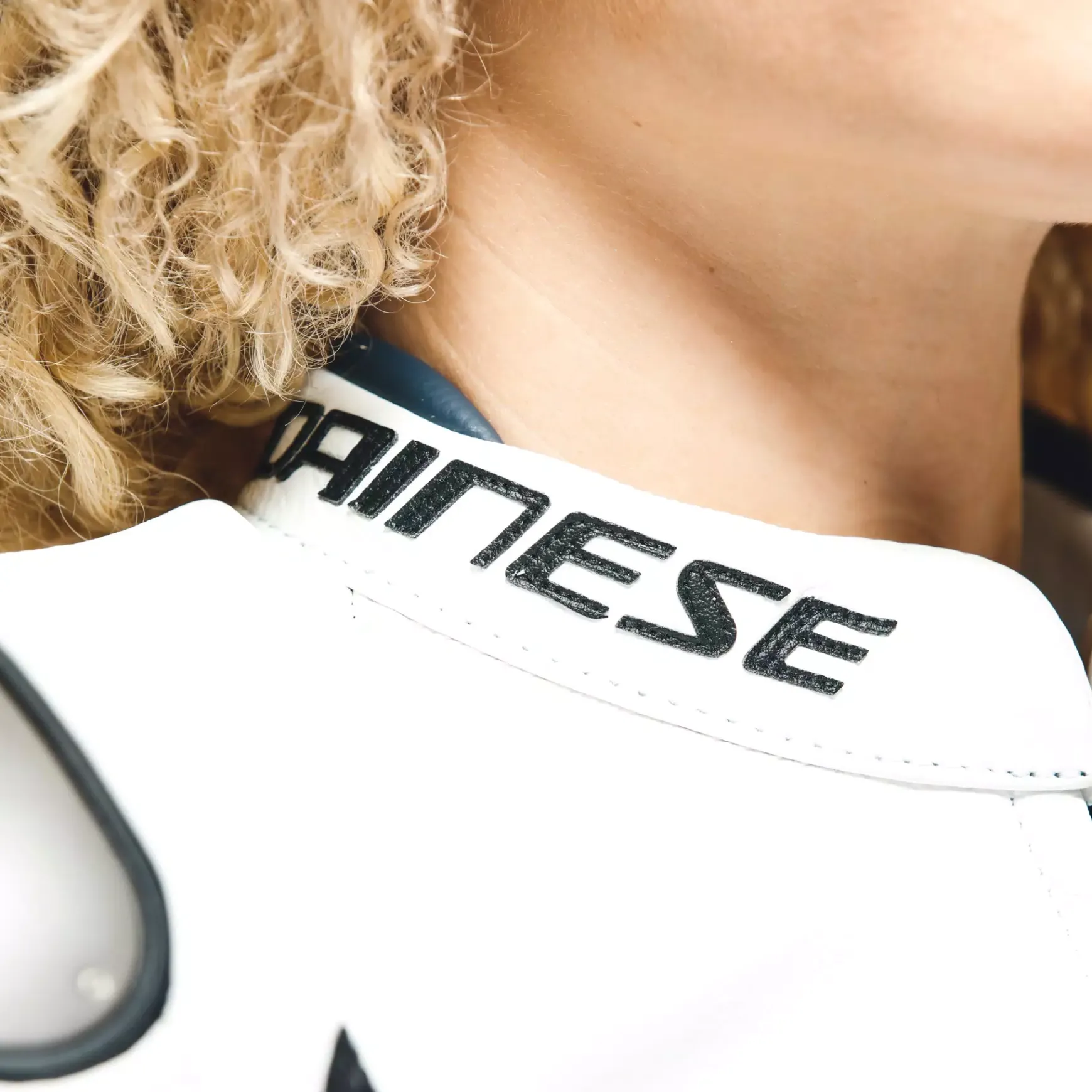 Dainese RAPIDA LADY LEATHER JACKET BLACK-IRIS/WHITE/TIBETAN-PLATINUM Outlet