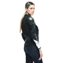 Dainese RAPIDA LADY LEATHER JACKET BLACK-MATT/BLACK-MATT/WHITE Online
