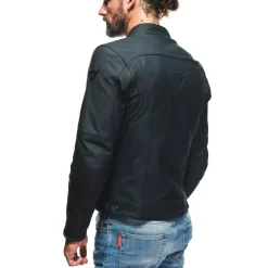 Dainese RAZON 2 LEATHER JACKET BLACK Discount