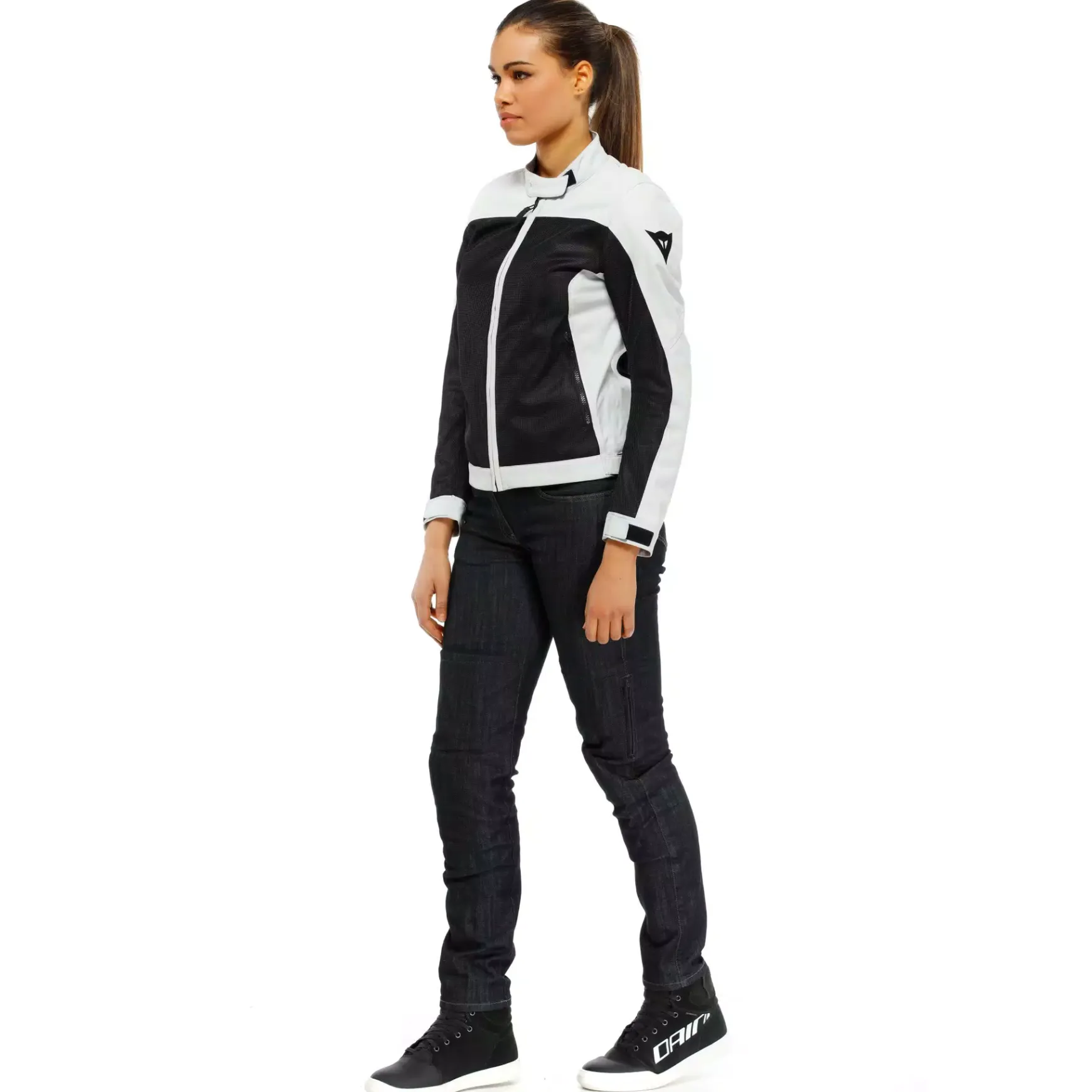 Dainese SEVILLA AIR LADY TEX JACKET BLACK/GLACIER-GRAY Sale