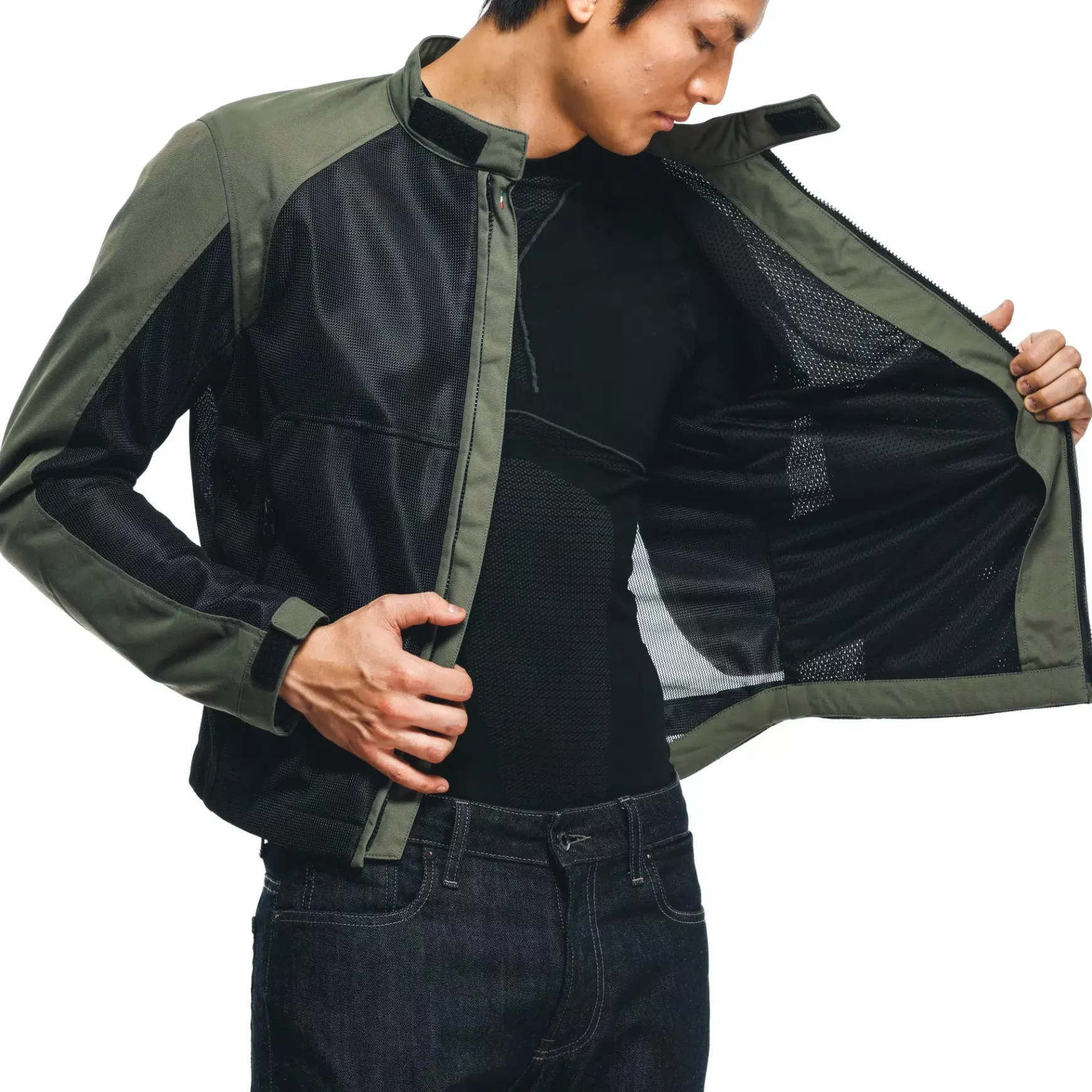 Dainese SEVILLA AIR TEX JACKET BLACK/GRAPE-LEAF Outlet