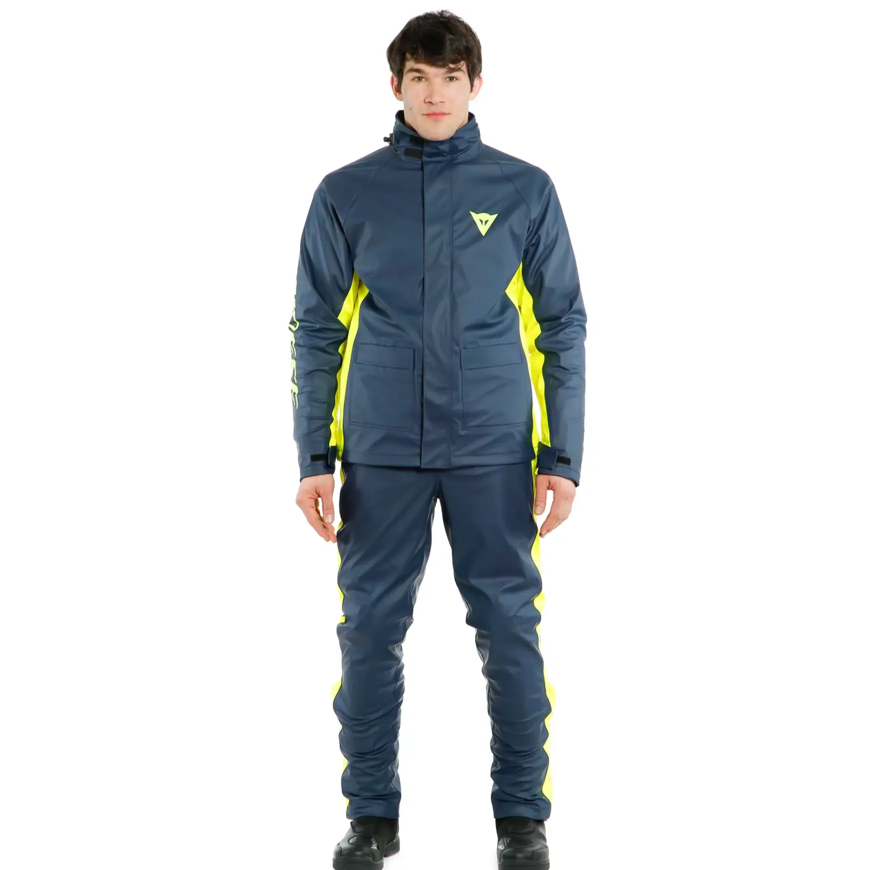 Dainese STORM 2 UNISEX JACKET BLACK-IRIS/FLUO-YELLOW Hot