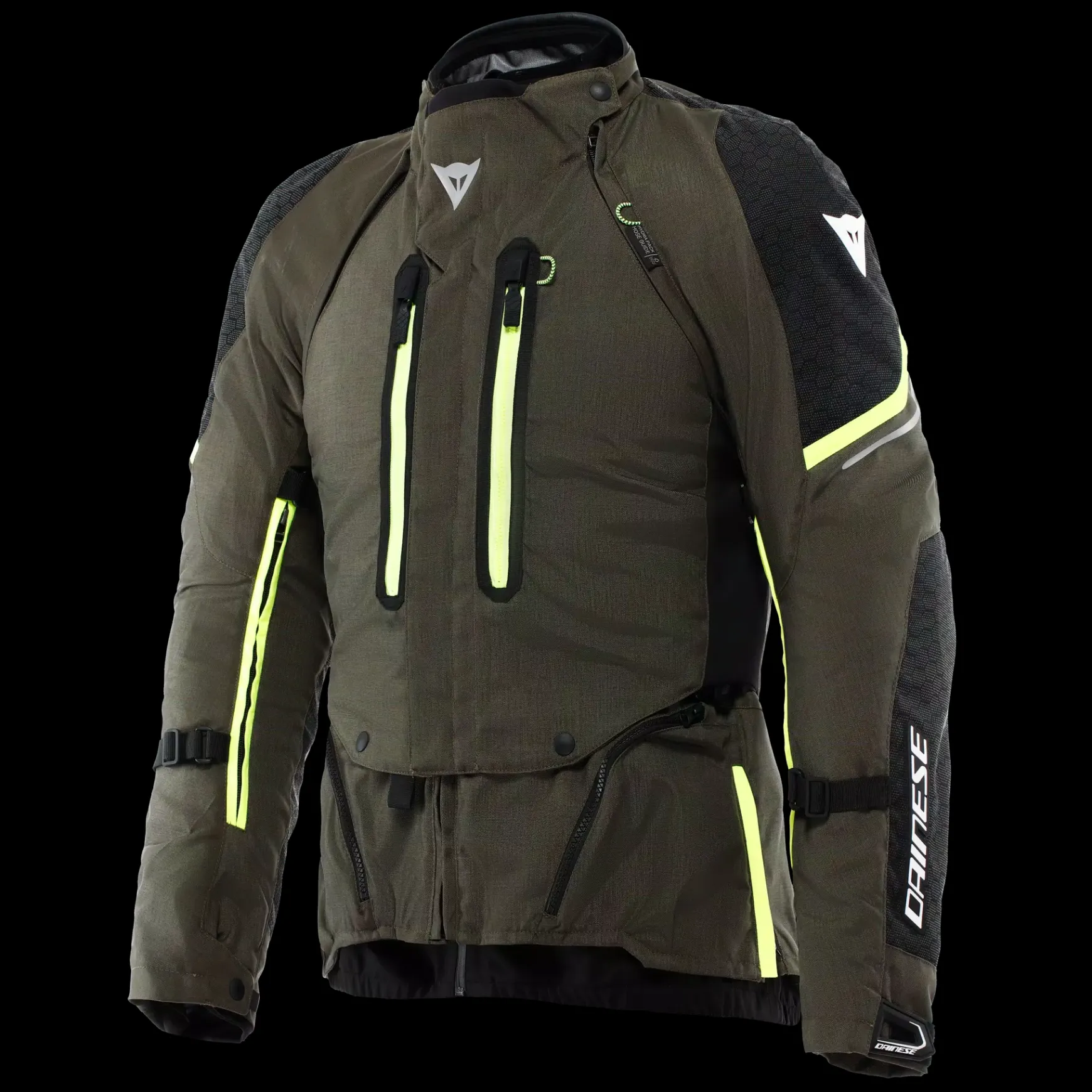 Dainese SUPER ADVENTURE ABSØLUTESHELL™ - MOTORRADJACKE OFF-ROAD HERREN TARMAC/BLACK/FLUO YELLOW Clearance