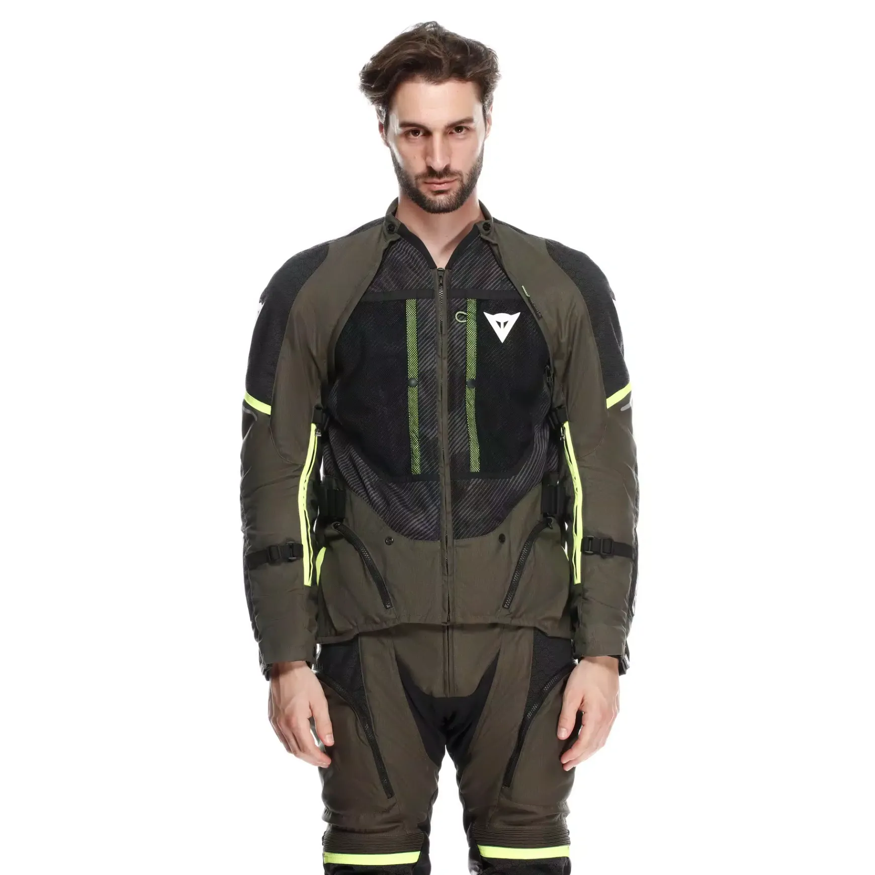 Dainese SUPER ADVENTURE ABSØLUTESHELL™ - MOTORRADJACKE OFF-ROAD HERREN TARMAC/BLACK/FLUO YELLOW Clearance