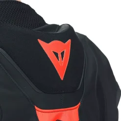 Dainese SUPER SPEED 4 - PERFORIERTE LEDER-MOTORRADJACKE HERREN BLACK-MATT/WHITE/FLUO-RED