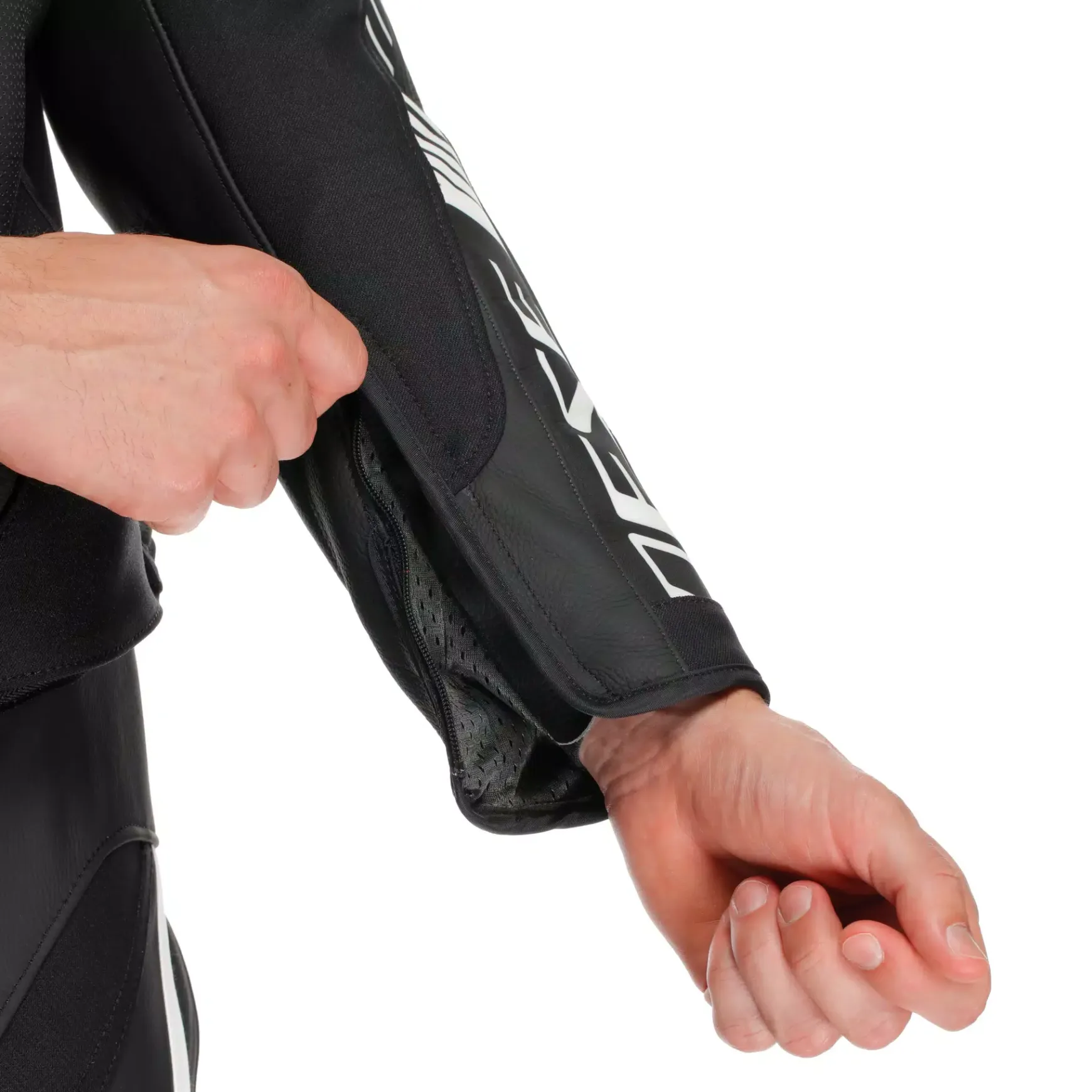 Dainese SUPER SPEED 4 - PERFORIERTE LEDER-MOTORRADJACKE HERREN BLACK/TIBETAN PLATINUM/WHITE Online
