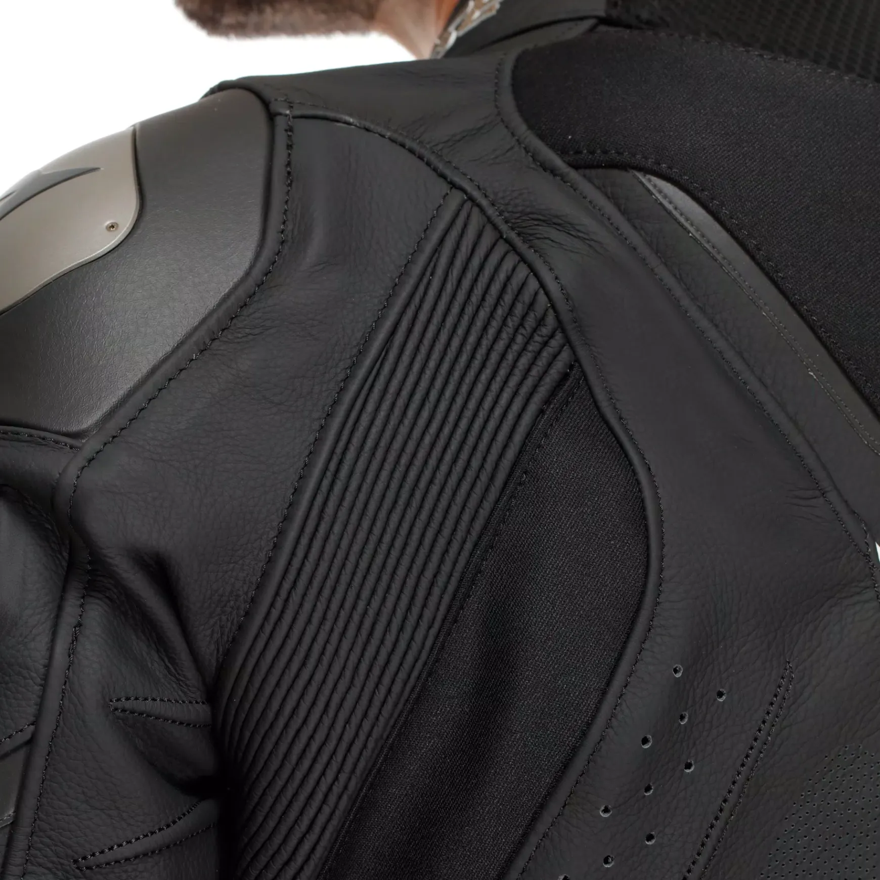 Dainese SUPER SPEED 4 - PERFORIERTE LEDER-MOTORRADJACKE HERREN BLACK/TIBETAN PLATINUM/WHITE Online