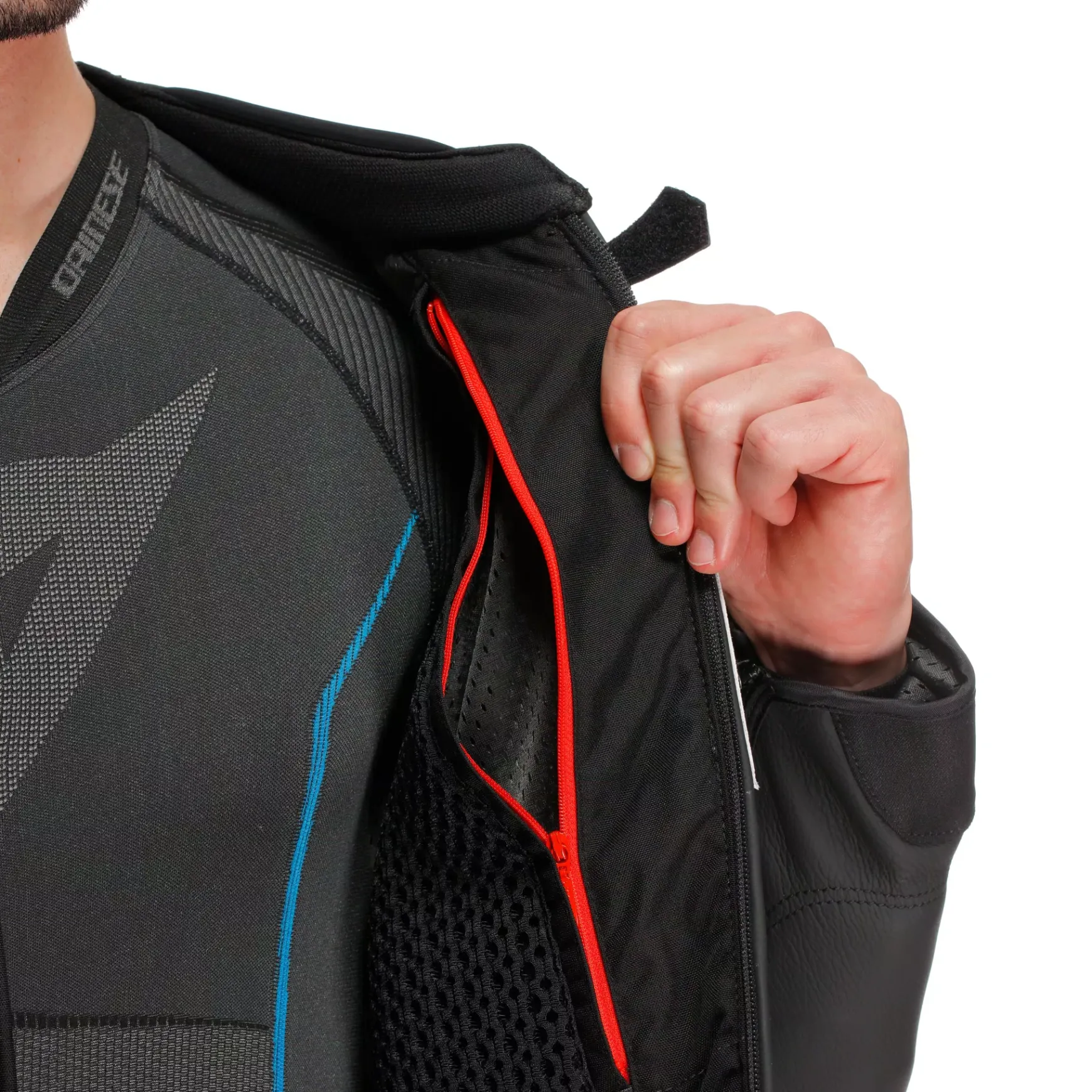 Dainese SUPER SPEED 4 - PERFORIERTE LEDER-MOTORRADJACKE HERREN BLACK/TIBETAN PLATINUM/WHITE Online