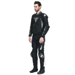 Dainese SUPER SPEED 4 LEATHER JACKET BLACK-MATT/CHARCOAL-GRAY Sale