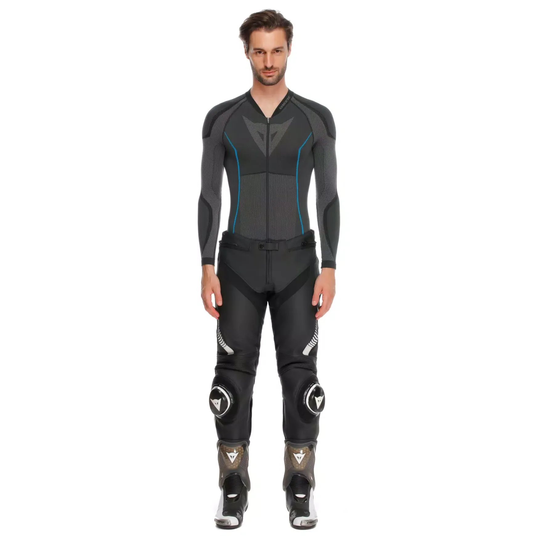 Dainese SUPER SPEED LEATHER PANTS BLACK/WHITE Outlet