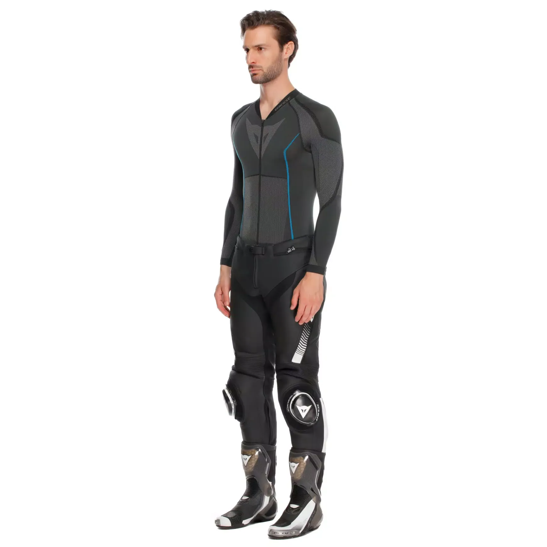 Dainese SUPER SPEED LEATHER PANTS BLACK/WHITE Outlet