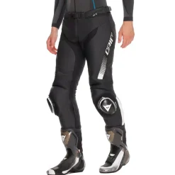 Dainese SUPER SPEED LEATHER PANTS BLACK/WHITE Outlet