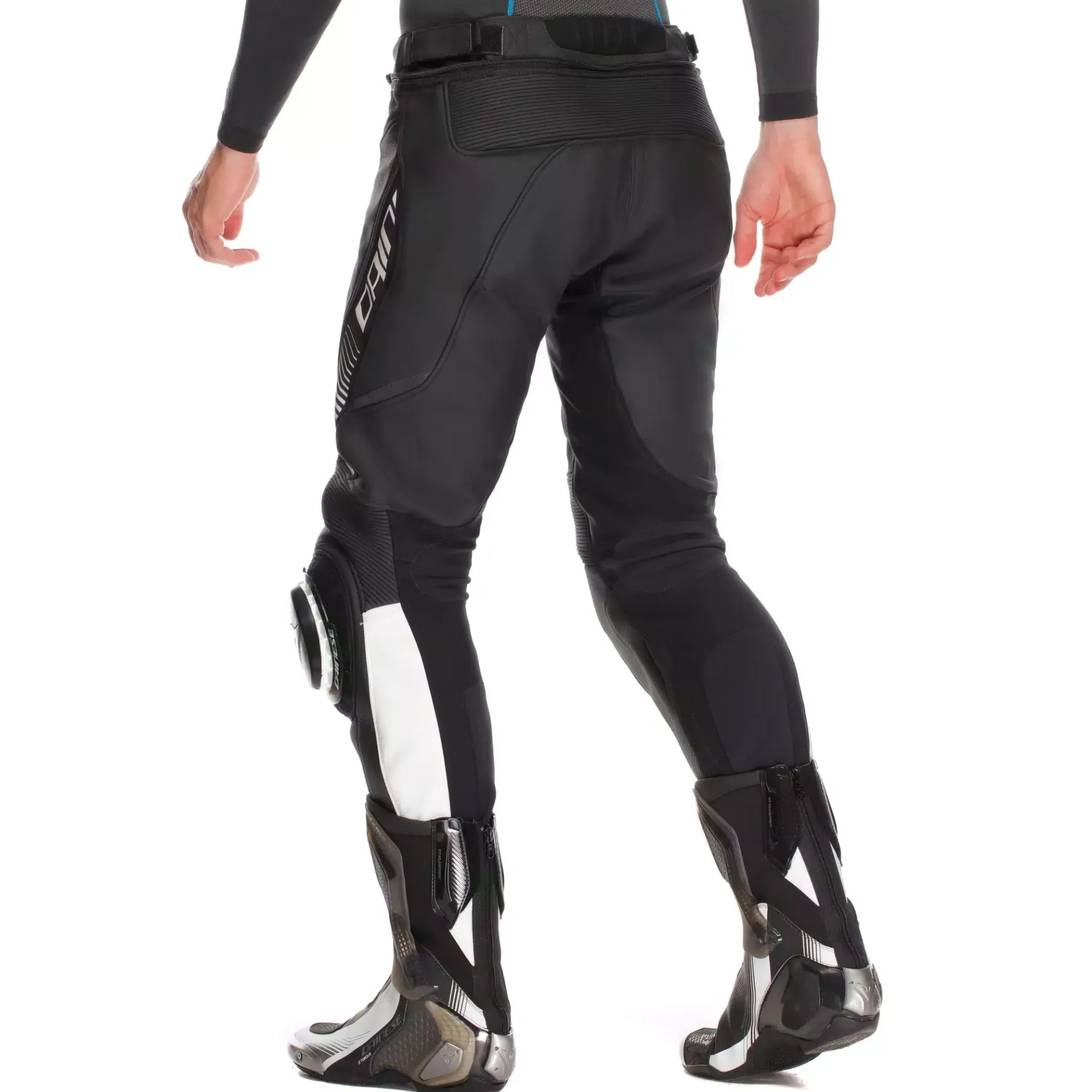 Dainese SUPER SPEED LEATHER PANTS BLACK/WHITE Outlet