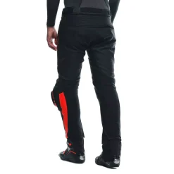 Dainese SUPER SPEED LEATHER PANTS BLACK/RED-FLUO Best