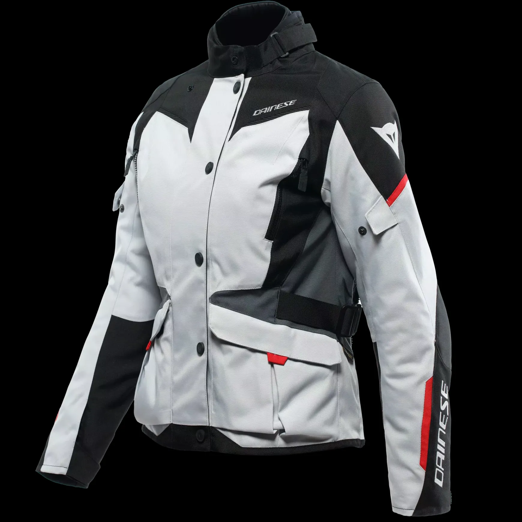 Dainese TEMPEST 3 LADY D-DRY® JACKET GLACIER-GRAY/BLACK/LAVA-RED Outlet