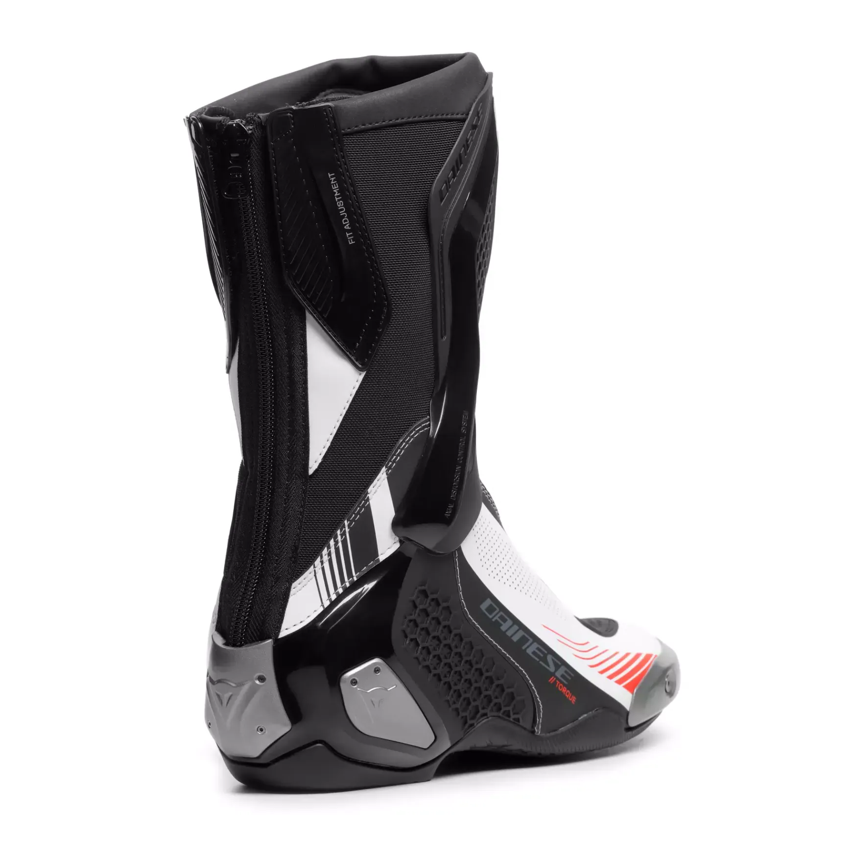 Dainese TORQUE 4 AIR - RACING- UND STRASSENSTIEFEL SOMMER HERREN BLACK/WHITE/RED-FLUO