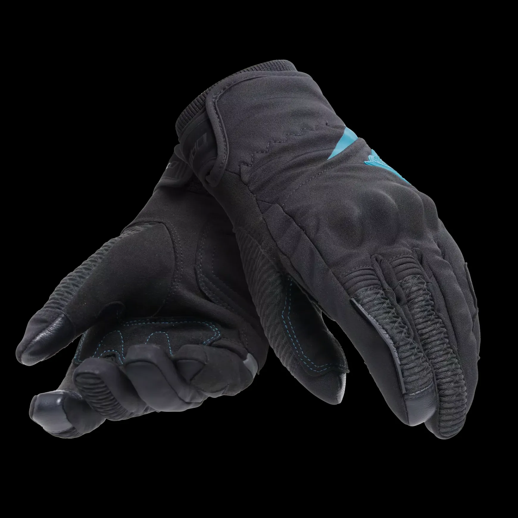 Dainese TRENTO D-DRY THERMAL GLOVES WMN BLACK/OCEAN-DEPTHS Sale