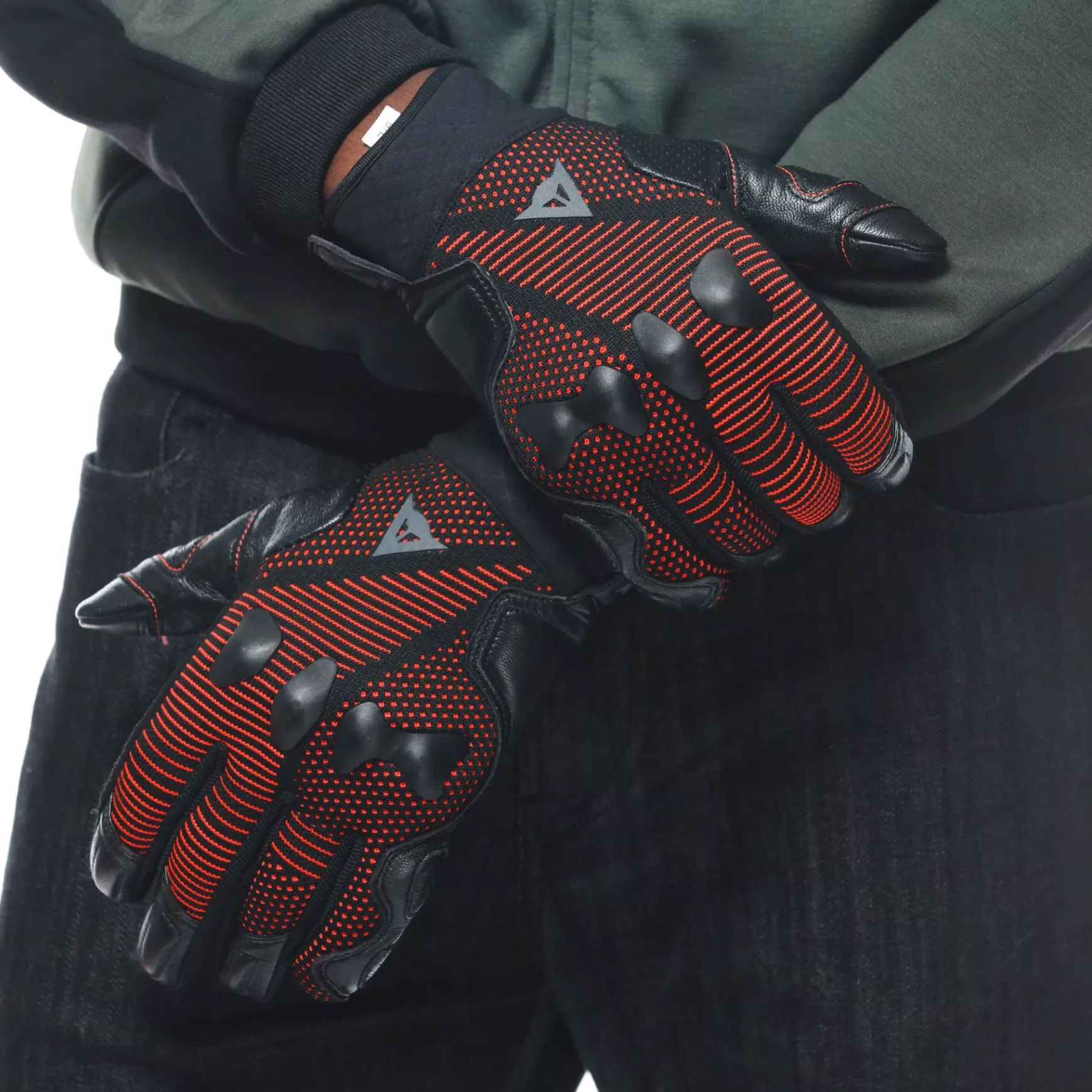 Dainese UNRULY ERGO-TEK GLOVES BLACK/FLUO-RED Hot