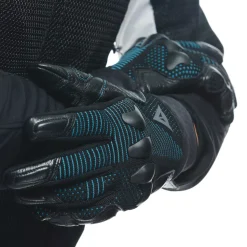Dainese UNRULY WOMAN ERGO-TEK GLOVES BLACK/OCEAN-DEPTHS Clearance